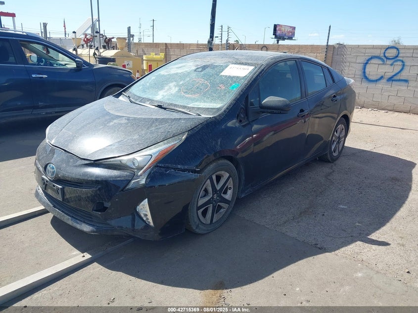 Vin: jtdkarfu6h3531492, lot: 43208541, toyota prius four touring 20172