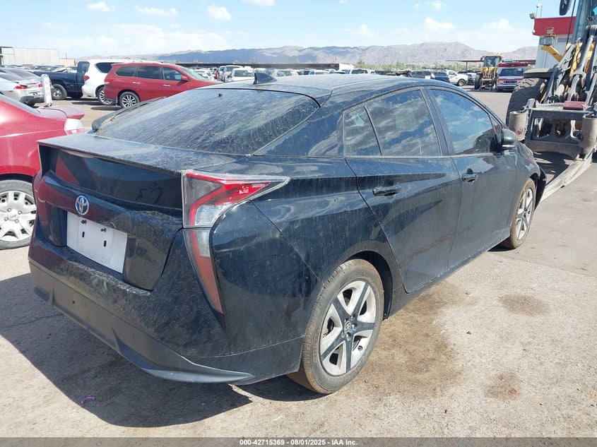 Vin: jtdkarfu6h3531492, lot: 43208541, toyota prius four touring 20174