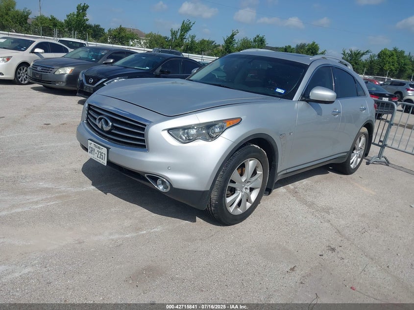 Vin: jn8cs1mw9fm482047, lot: 43209066, infiniti qx70 20152