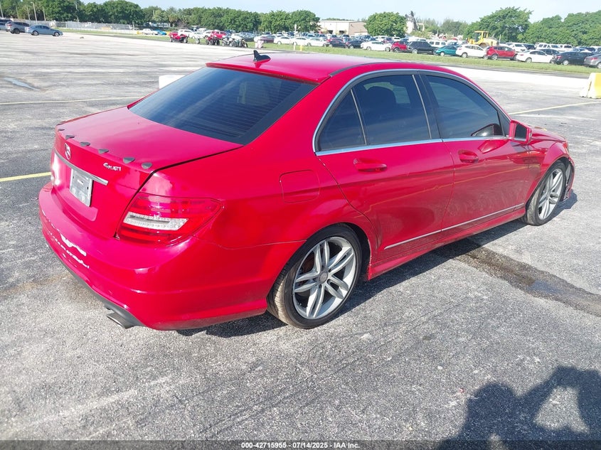 Vin: wddgf8bb1cr204306, lot: 43209180, mercedes-benz c 300 luxury 4matic/sport 4matic 20124