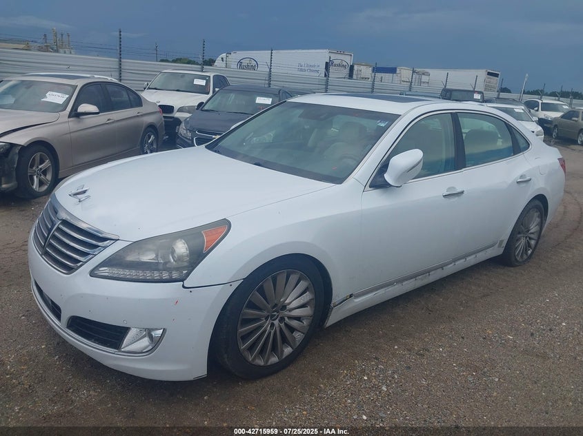 Vin: kmhgh4jh4eu082667, lot: 43209184, hyundai equus signature 20142