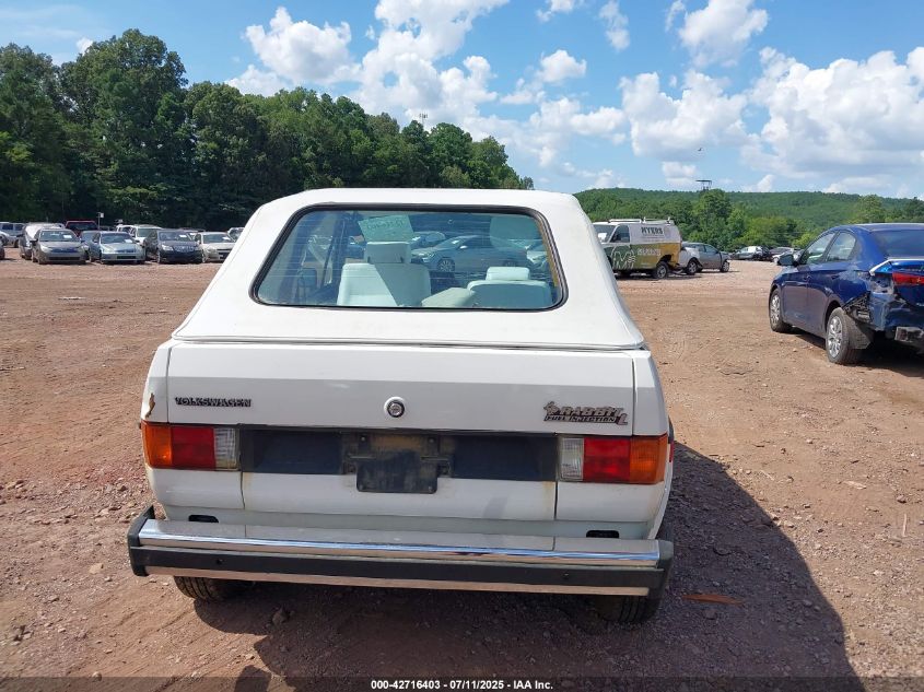 1980 Volkswagen Rabbit VIN: 000000015A0814707 Lot: 42716403