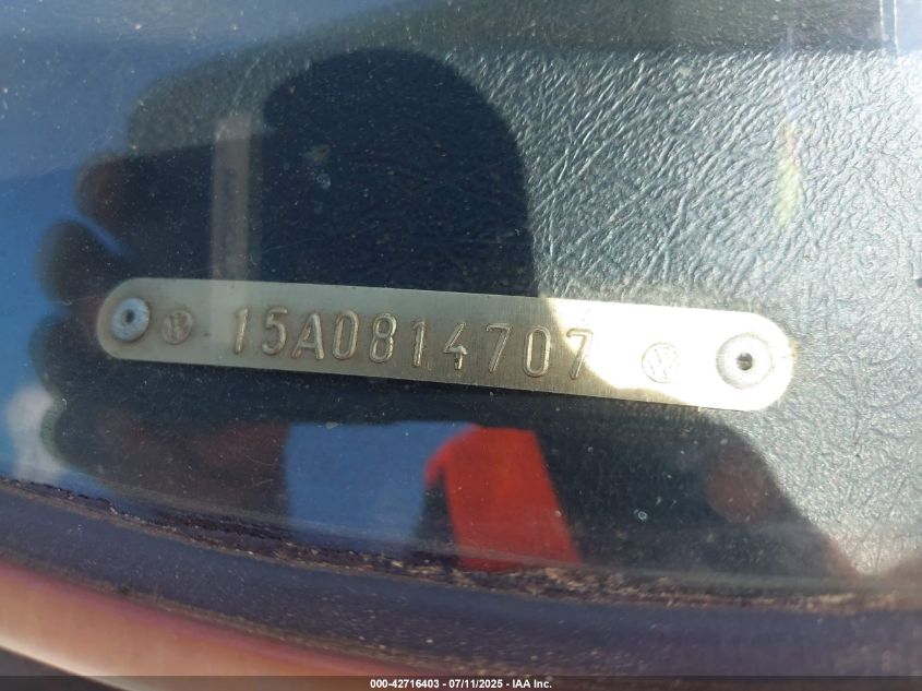 1980 Volkswagen Rabbit VIN: 000000015A0814707 Lot: 42716403