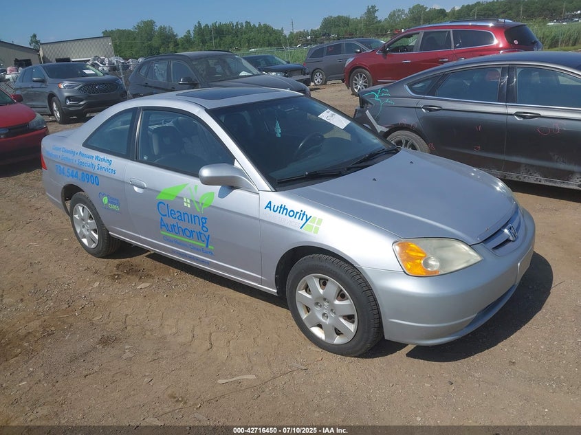 1HGEM22932L082567 2002 Honda Civic Ex auction photo 1