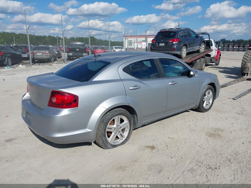 Vin: 1c3cdzcbxen163689, lot: 43209995, dodge avenger sxt 20144