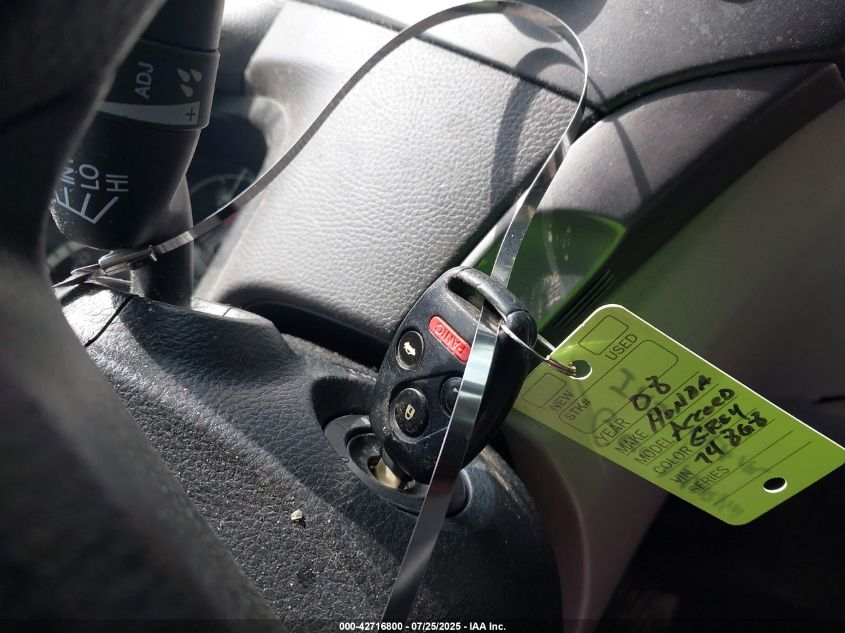 2008 Honda Accord 2.4 Lx VIN: JHMCP26378C074868 Lot: 42716800