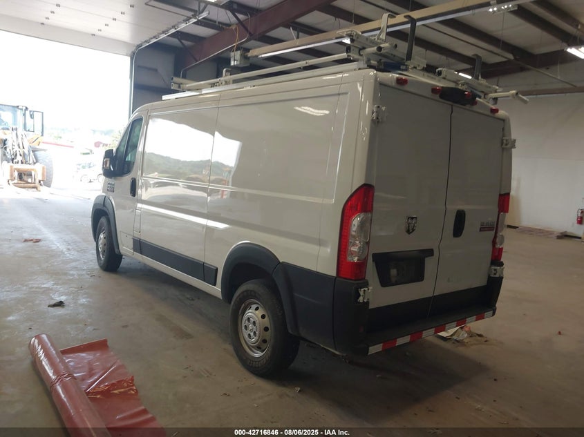 Vin: 3c6lrvag0ne115702, lot: 43210071, ram promaster 1500 low roof 136 wb 20223