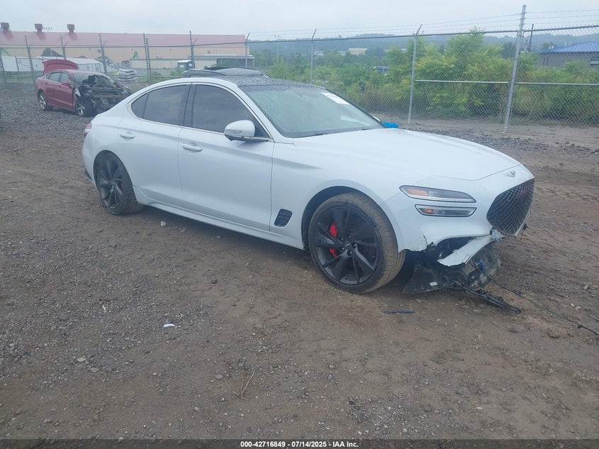 KMTG54TEXNU083596 2022 Genesis G70 3.3T Sport Awd auction photo 1