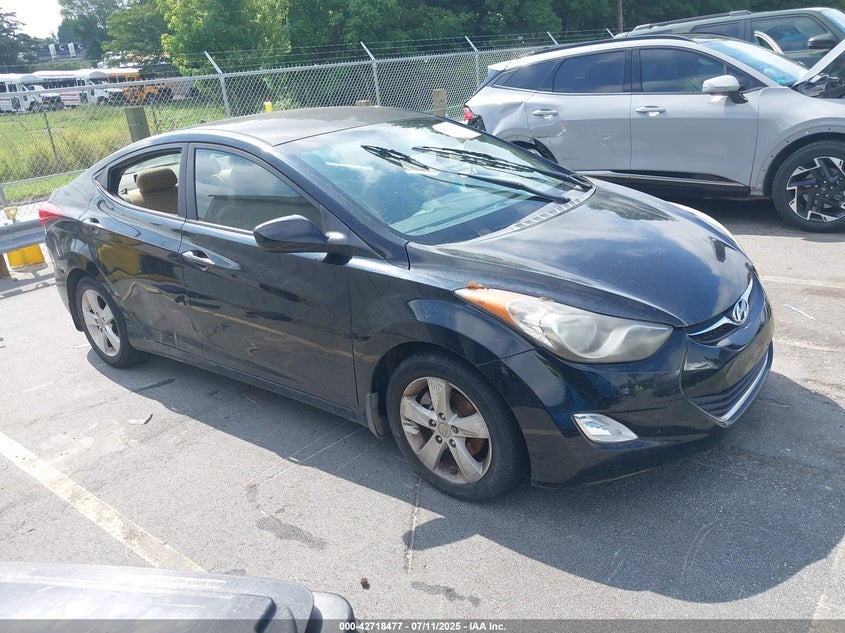 2012 Hyundai Elantra Gls (Ulsan Plant) black sedan gasoline KMHDH4AE6CU301330 photo #1