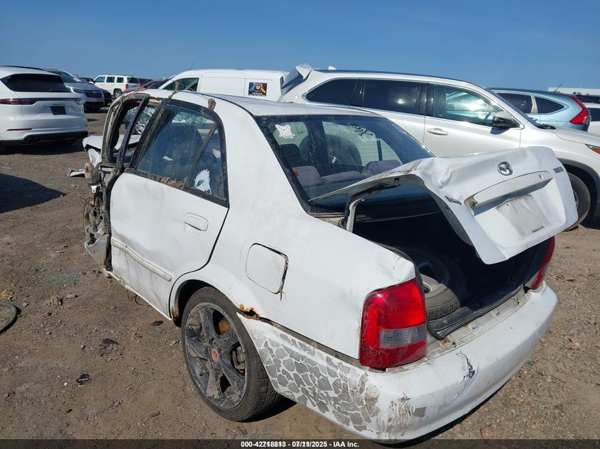 2003 Mazda Protege Dx/Es/Lx white sedan gasoline JM1BJ226331170340 photo #4