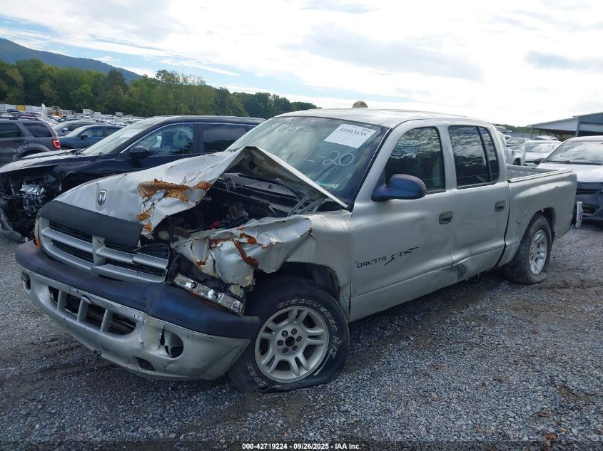 2001 Dodge Dakota Slt/Sport VIN: 1B7HL2AX01S333189 Lot: 42719224