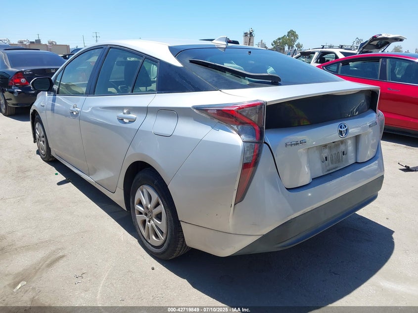 2016 TOYOTA PRIUS VIN: JTDKBRFU5G3013398