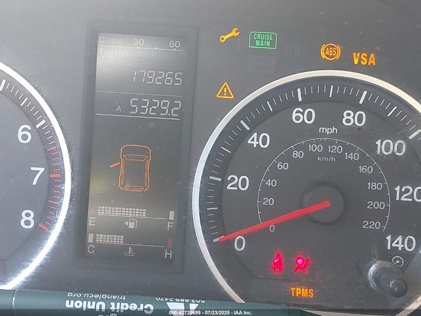 2007 Honda Cr-V Lx VIN: JHLRE48327C031065 Lot: 42720699