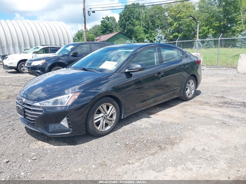 2019 Hyundai Elantra Value Edition black sedan gasoline 5NPD84LF3KH438311 photo #3