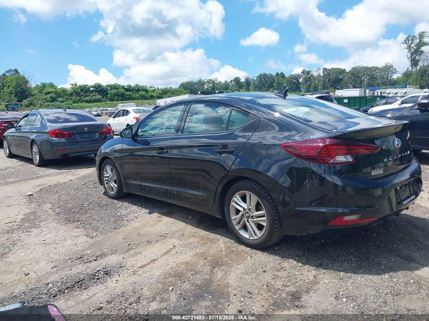 2019 Hyundai Elantra Value Edition black sedan gasoline 5NPD84LF3KH438311 photo #4