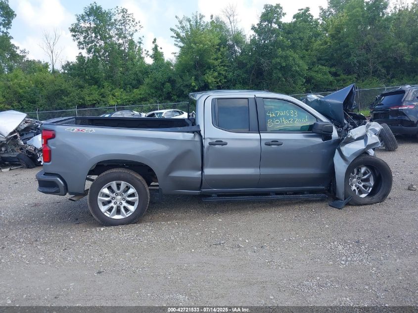 2021 Chevrolet Silverado 1500 4Wd Double Cab Standard Bed Custom VIN: 1GCRYBEK2MZ223101 Lot: 42721533