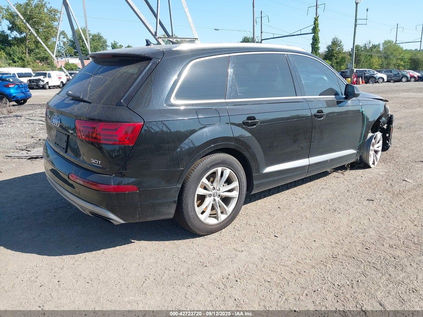 Vin: wa1laaf71jd019102, lot: 43216945, audi q7 3.0t premium 20184