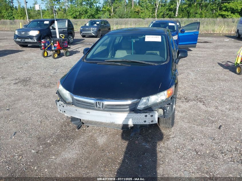 2012 Honda Civic Lx VIN: 19XFB2F58CE039675 Lot: 42723915