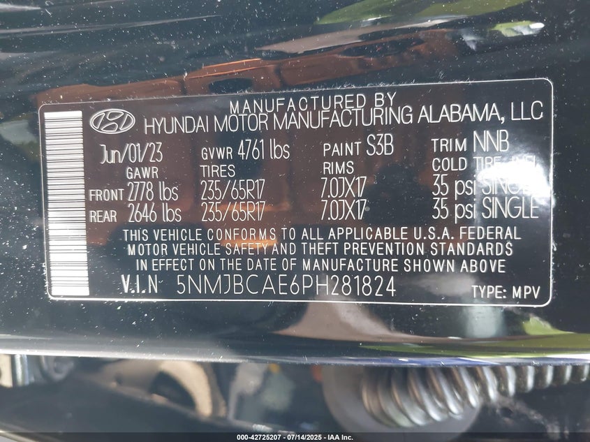2023 HYUNDAI TUCSON SEL - 5NMJBCAE6PH281824