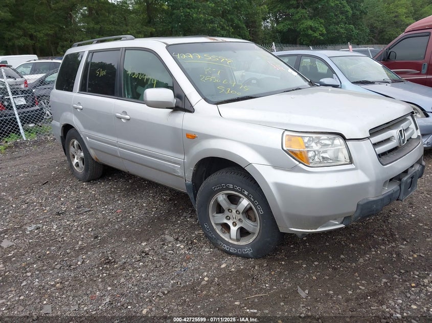 5FNYF18667B011452 2007 Honda Pilot Ex-L auction photo 1