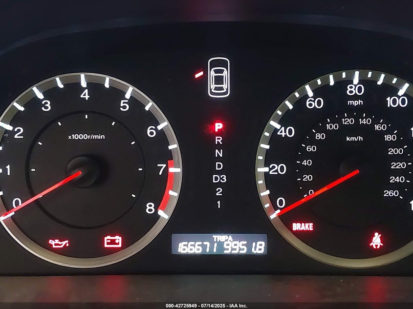 2010 HONDA ACCORD VIN: 1HGCP2F34AA162166