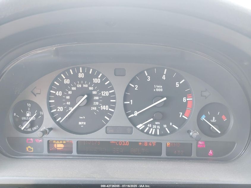 1999 BMW 540Ia VIN: WBADN6332XGM60805 Lot: 42726355