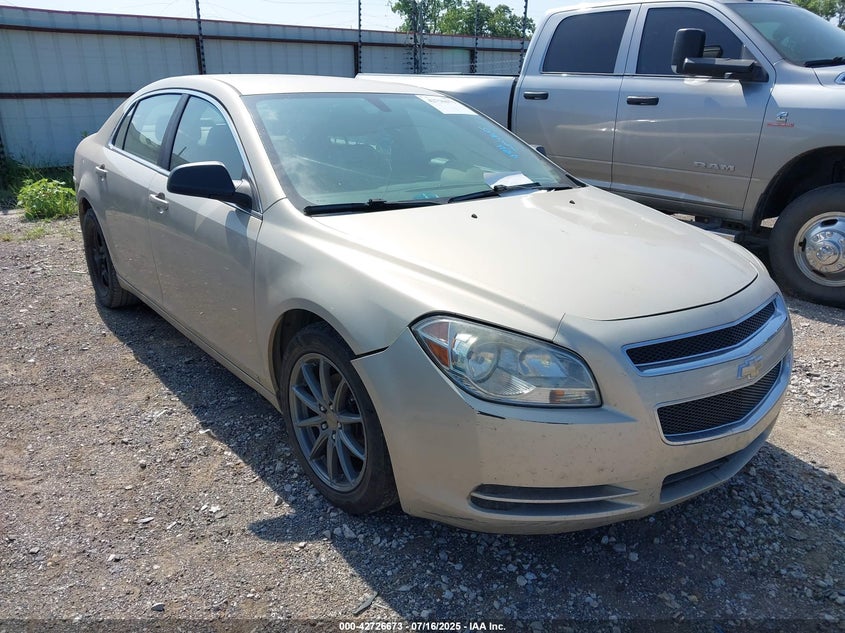 2009 Chevrolet Malibu Ls beige sedan gasoline 1G1ZG57B89F127198 photo #1
