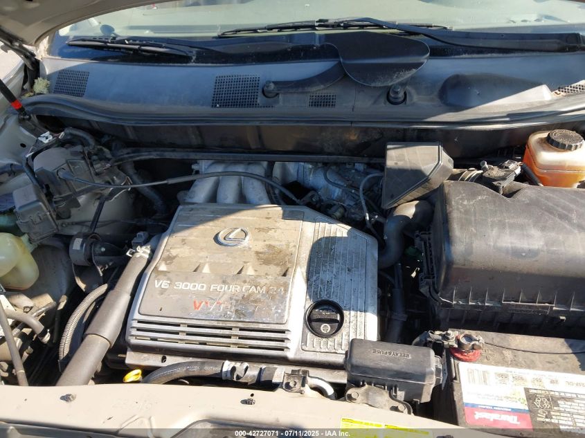 2003 Lexus Rx 300 VIN: JTJHF10U530295088 Lot: 42727071