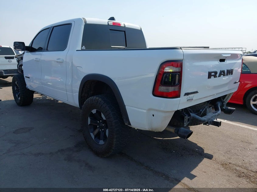 2020 Ram 1500 5.7 Rebel 4x4 5'7 Box White Lot 111042727123 Vin 1C6SRFLT5LN219378