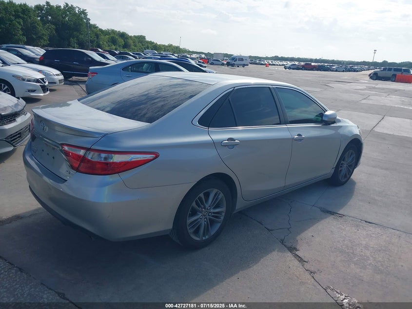 Vin: 4t1bf1fk6fu499809, lot: 43220439, toyota camry se 20154