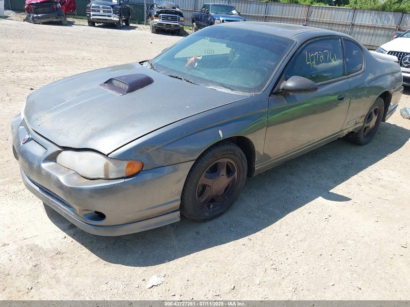 2005 Chevrolet Monte Carlo Supercharged Ss grey coupe gasoline 2G1WZ121159329243 photo #3
