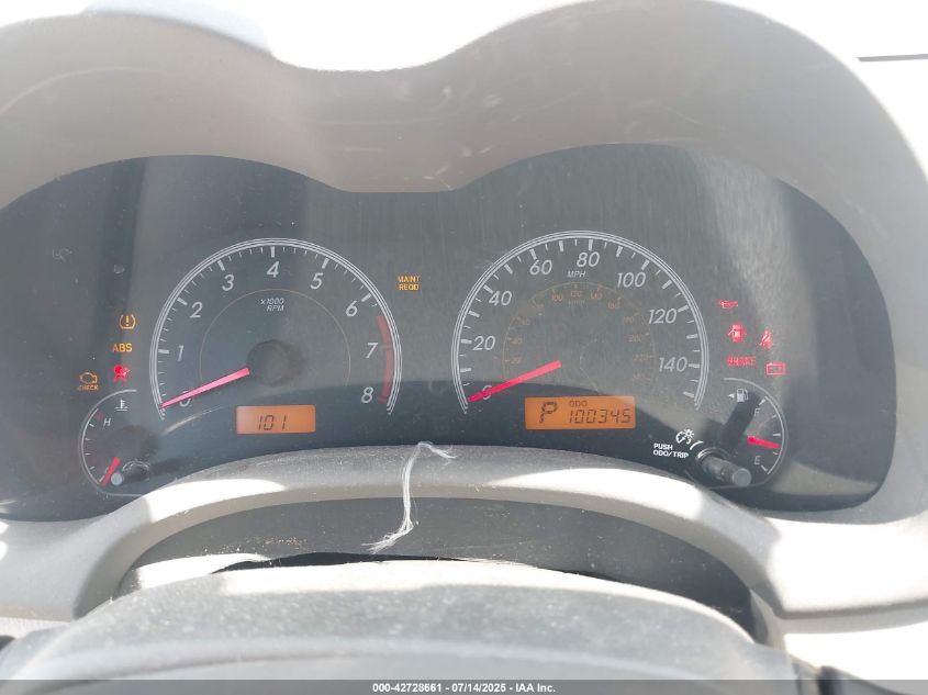 2009 Toyota Corolla Xle VIN: 1NXBU40E89Z014018 Lot: 42728661