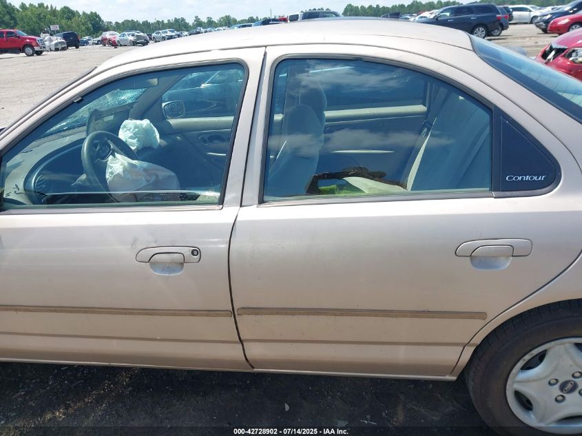 1998 Ford Contour Lx VIN: 1FAFP6637WK276608 Lot: 42728902