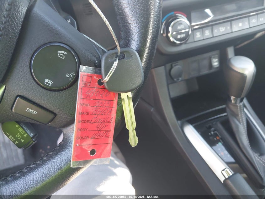 2015 TOYOTA COROLLA L/LE/LE PLS/PRM/S/S PLS - 5YFBURHE3FP292758