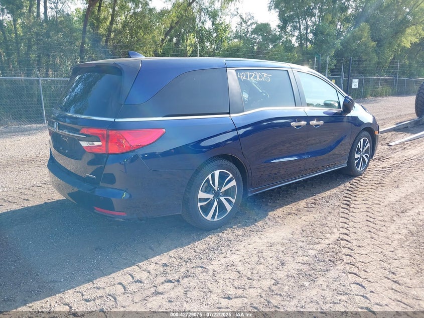 Vin: 5fnrl6h87rb004315, lot: 43222333, honda odyssey touring 20244