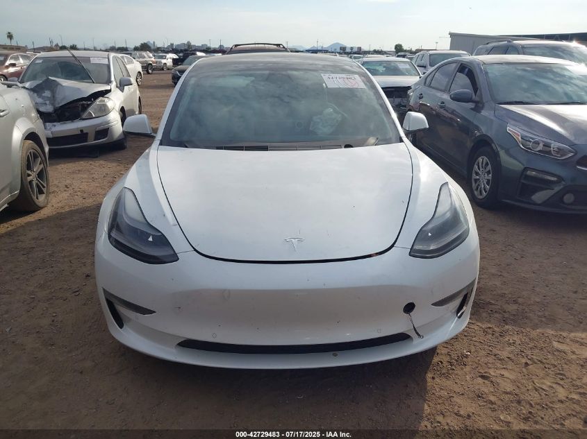 2021 Tesla Model 3 Standard Range Plus Rear-Wheel Drive VIN: 5YJ3E1EAXMF870089 Lot: 42729483