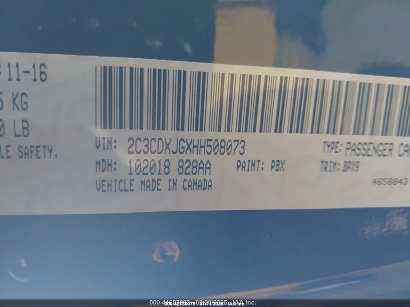 2017 DODGE CHARGER SXT AWD - 2C3CDXJGXHH508073