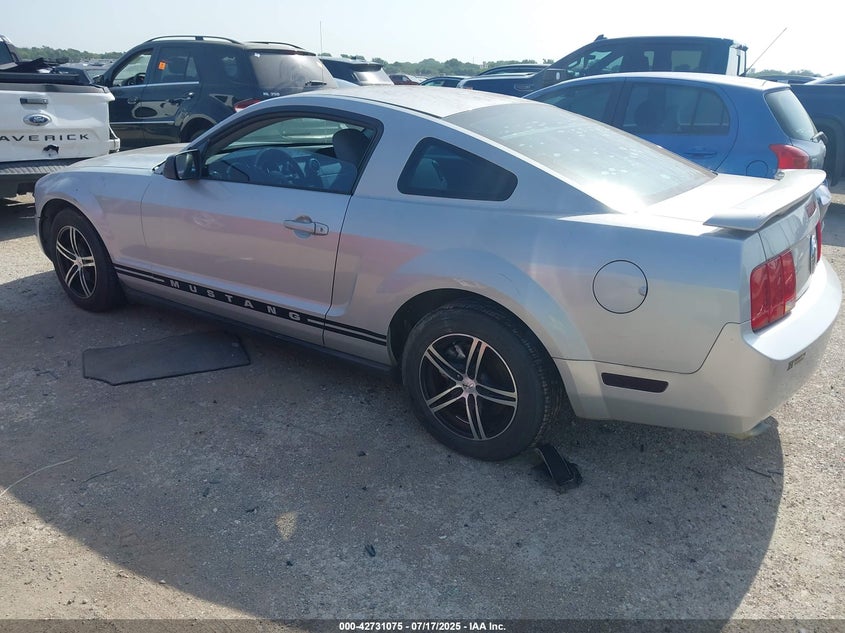 2005 Ford Mustang silver coupe gasoline 1ZVFT80N355166743 photo #4