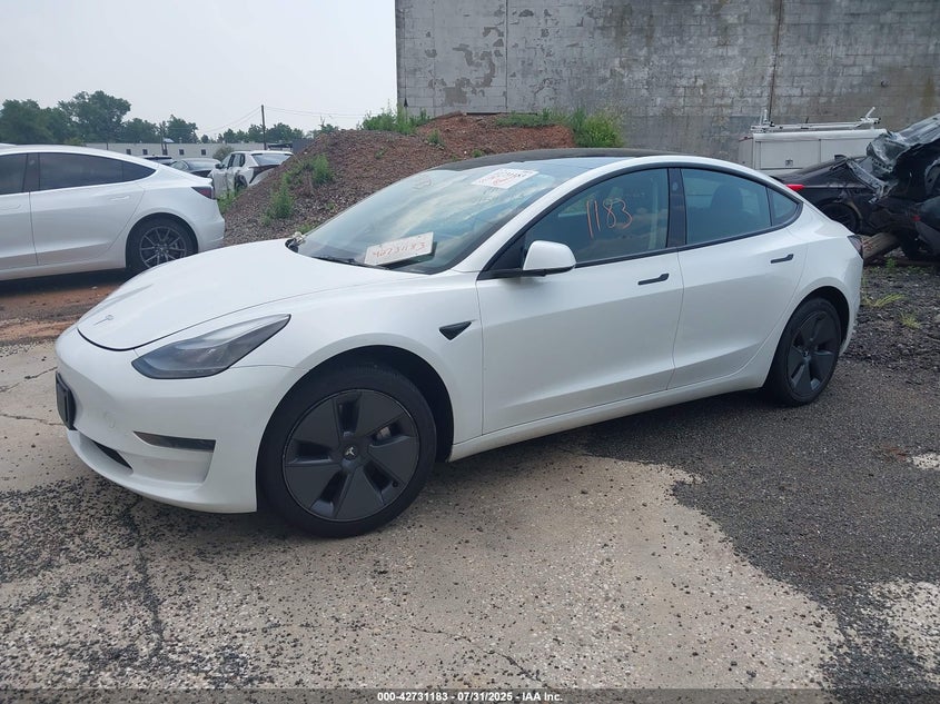 Vin: 5yj3e1ea0pf459093, lot: 43224441, tesla model 3 rear-wheel drive 20232