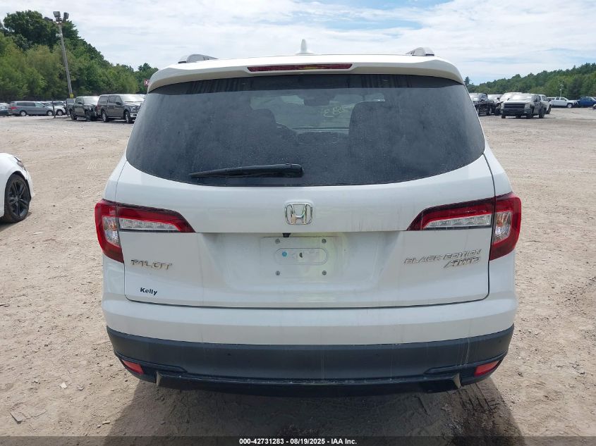 2021 Honda Pilot Awd Black Edition VIN: 5FNYF6H74MB061770 Lot: 42731283