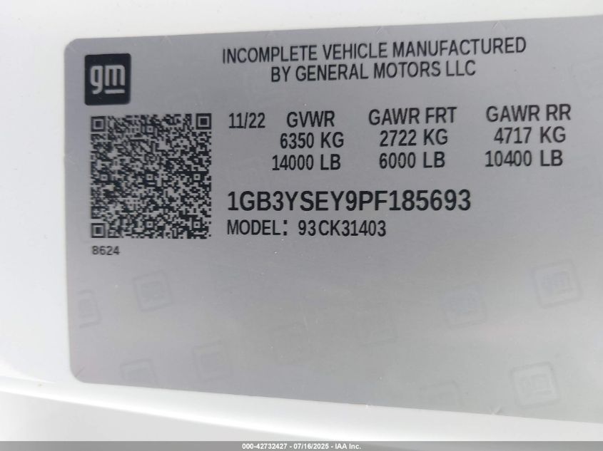 2023 Chevrolet Silverado 3500hd - 1GB3YSEY9PF185693