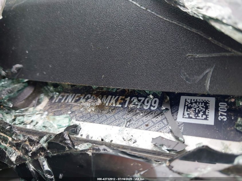 2021 Ford F-150 Xl VIN: 1FTNF1C88MKE12799 Lot: 42732912