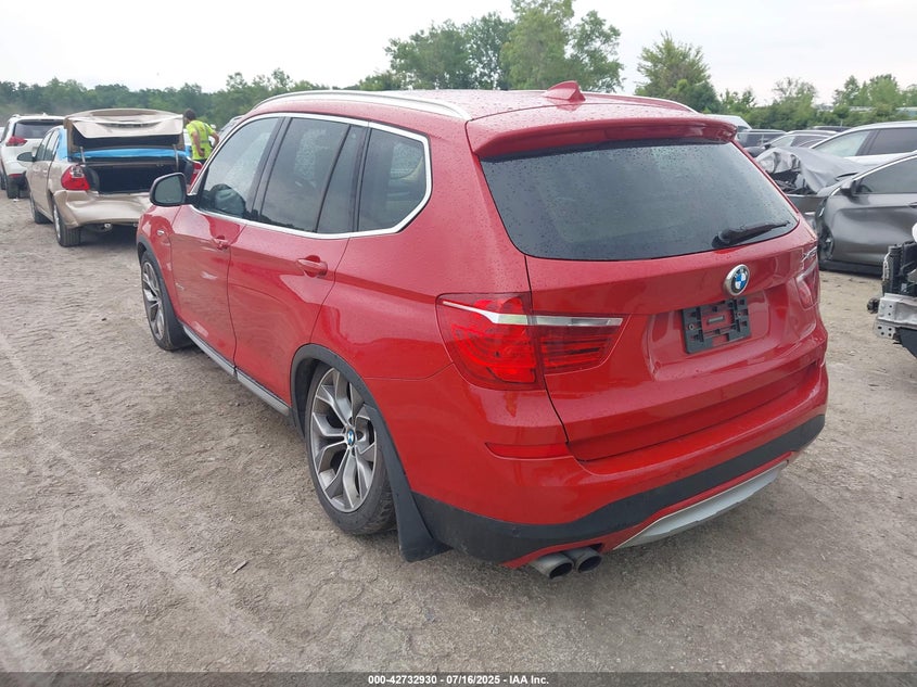 Vin: 5uxwx9c58f0d59513, lot: 43226188, bmw x3 xdrive28i 20153