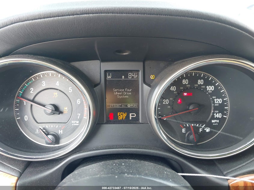 2011 Jeep Grand Cherokee Overland VIN: 1J4RR6GT7BC726241 Lot: 42733487