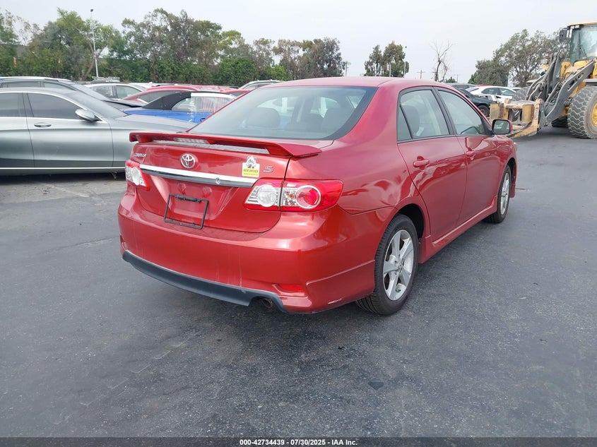 Vin: 5yfbu4ee2cp053429, lot: 43227697, toyota corolla s 20124