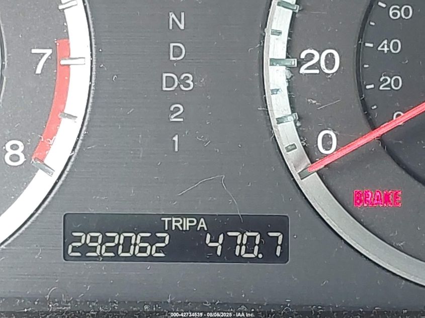 2009 Honda Accord 2.4 Lx VIN: JHMCP26369C011827 Lot: 42734539