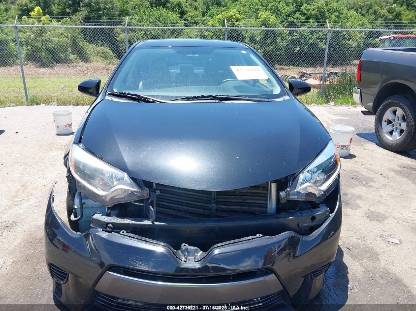 2015 Toyota Corolla Le VIN: 2T1BURHE3FC258593 Lot: 42736221