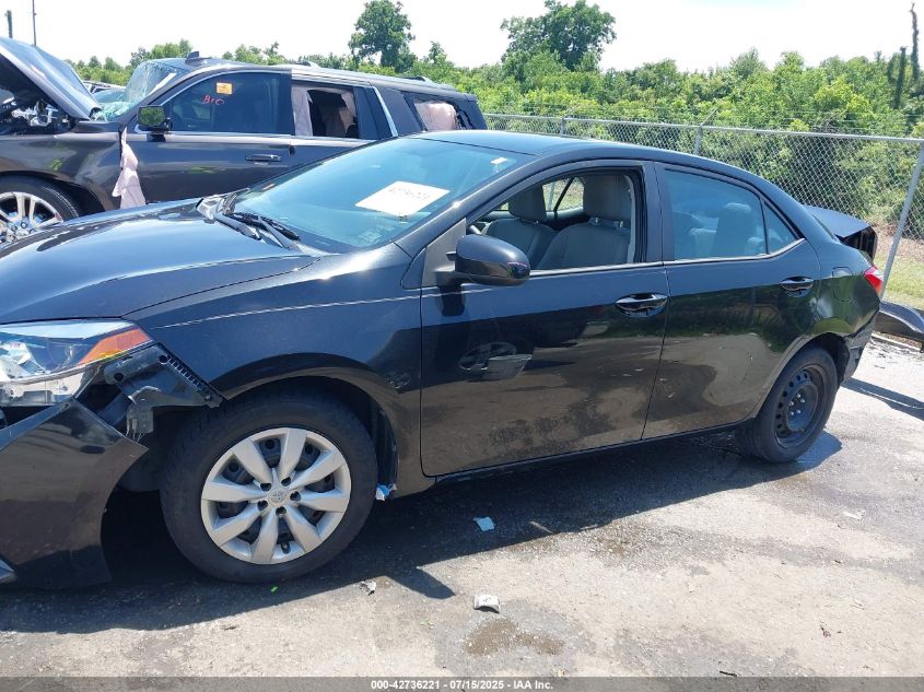 2015 Toyota Corolla Le VIN: 2T1BURHE3FC258593 Lot: 42736221