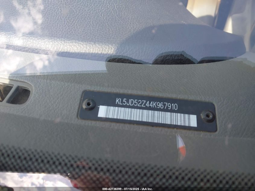 2004 Suzuki Forenza S VIN: KL5JD52Z44967910 Lot: 42736399