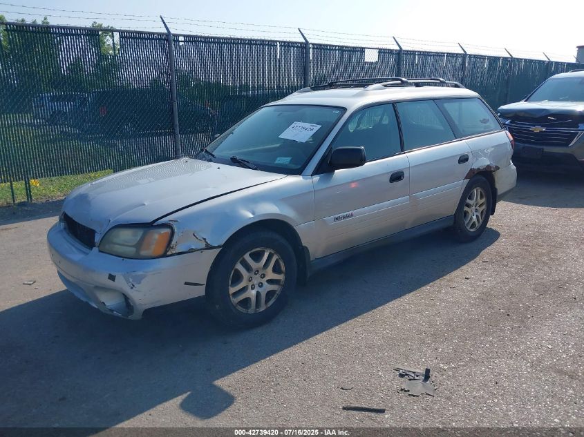 4S3BH675747639222 2004 SUBARU OUTBACK photo no. 2